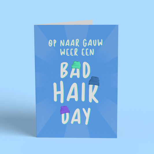 Bad Hair Day Kaart Card Cherries on Top Foundation