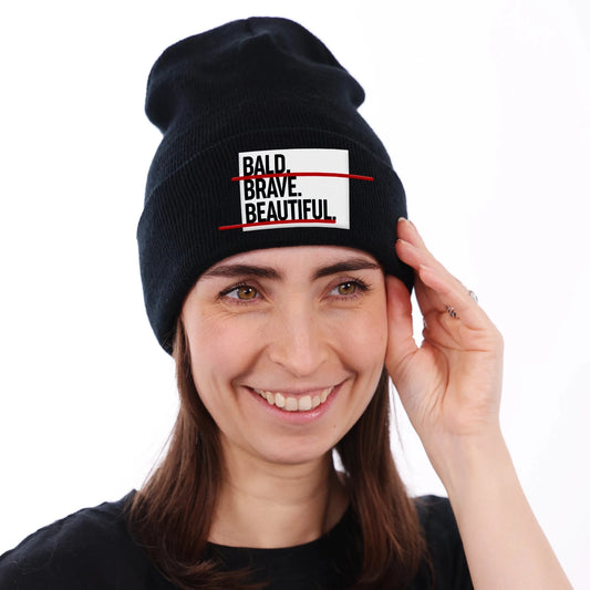 Bald Brave Beautiful Beanie Headwear Cherries on Top Foundation