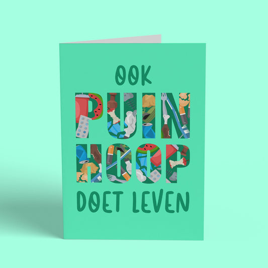 Ook Puinhoop Doet Leven Kaart Card Cherries on Top Foundation