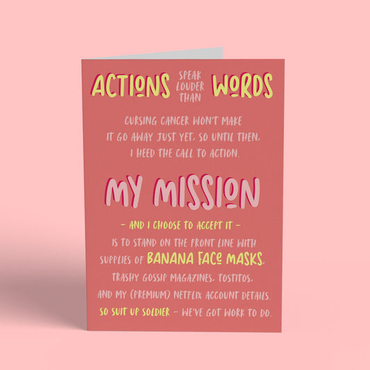 Actions Speak Louder Than Words Card Card Cherries on Top Foundation