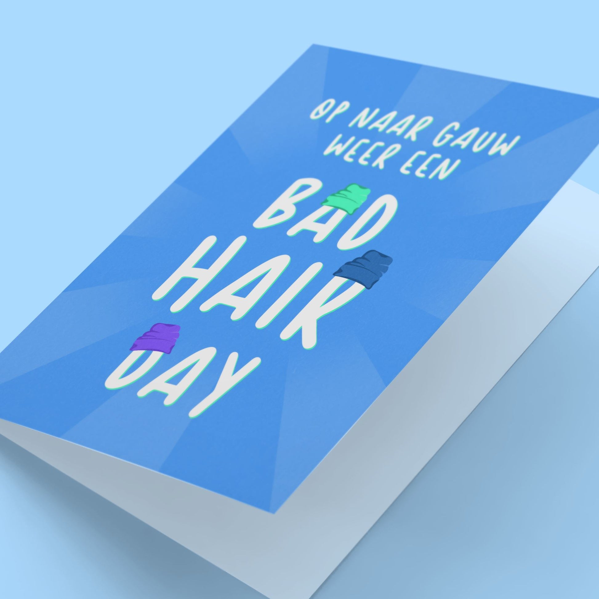 Bad Hair Day Kaart Card Cherries on Top Foundation 