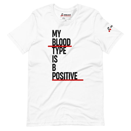 B Positive T-Shirt Cherries on Top Foundation XS 